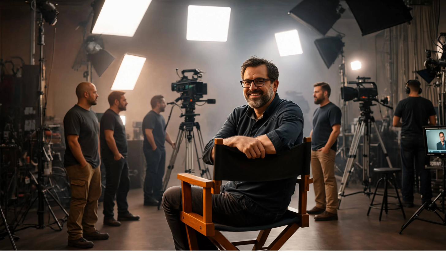 On set, directing